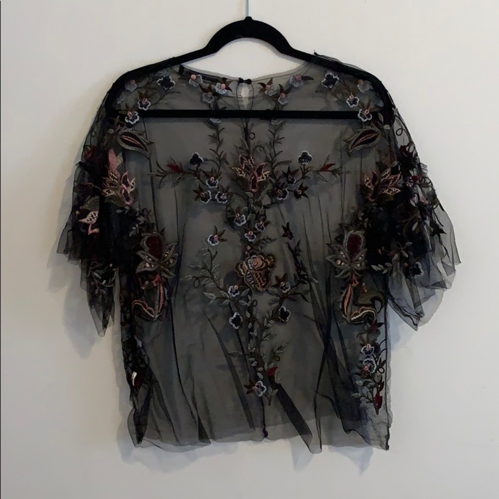 Embroidered top